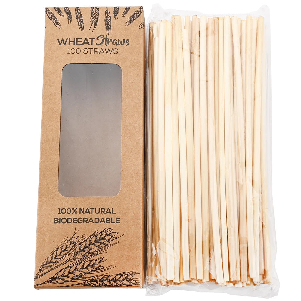 Natural Wheat Straws 100% Biodegradable