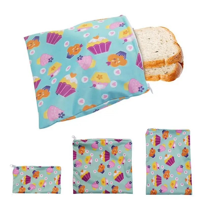 Organic reusable waterproof snack bags