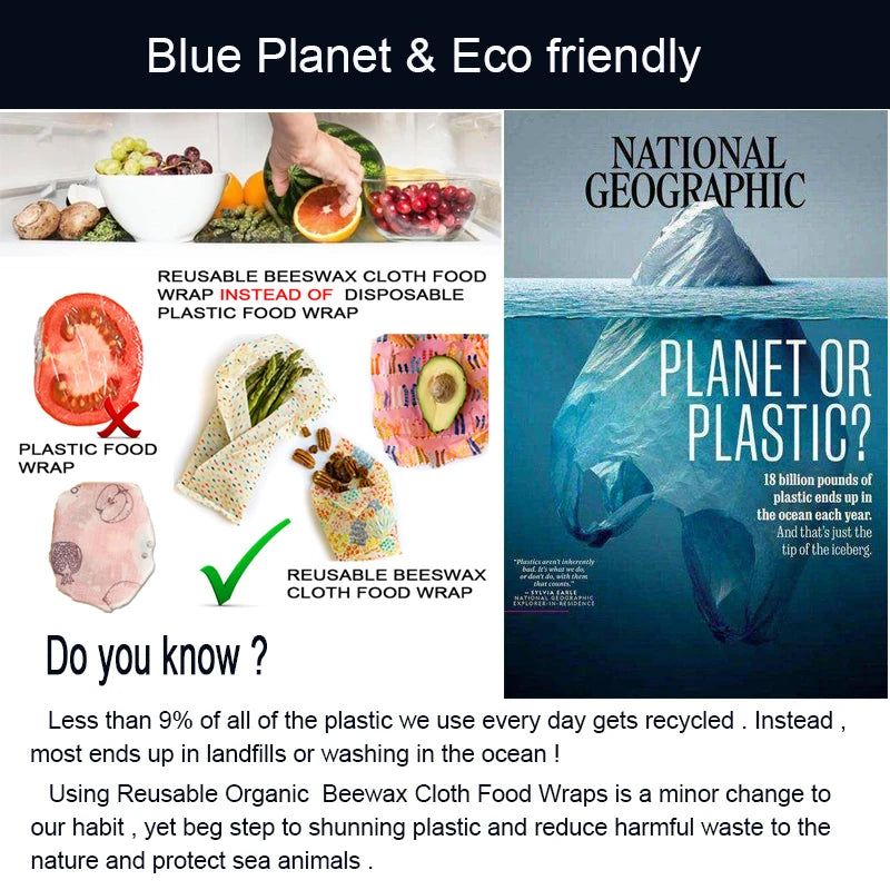 Organic Beeswax Cloth Wraps