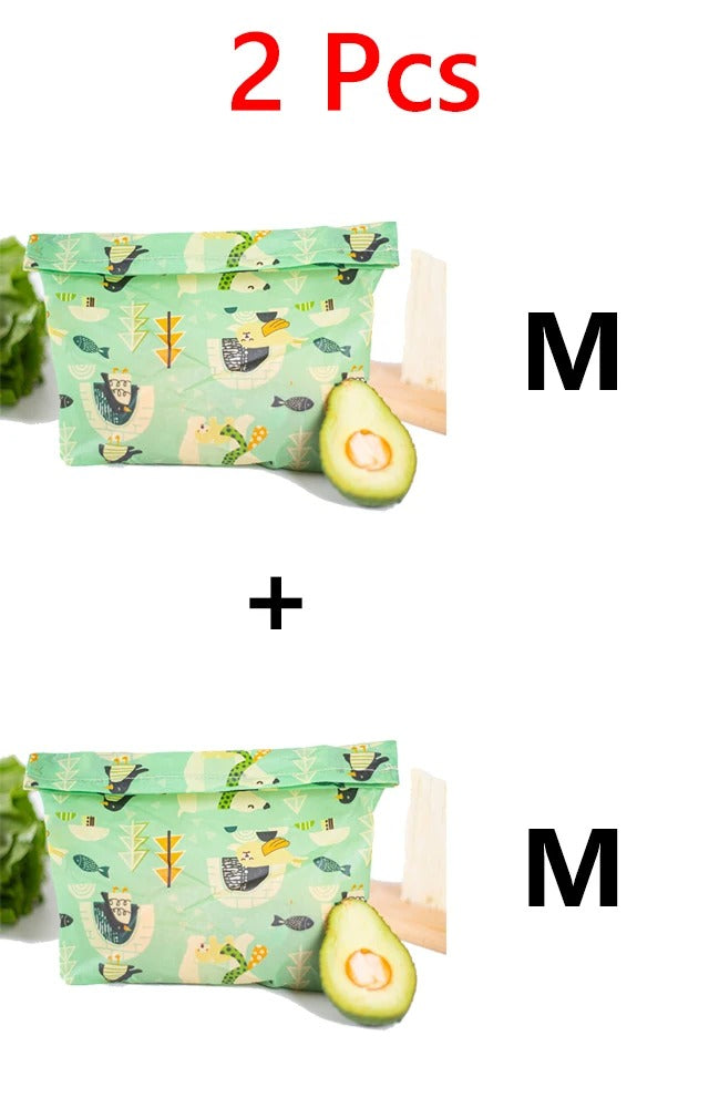 Beeswax Food Wraps Reusable storage bags