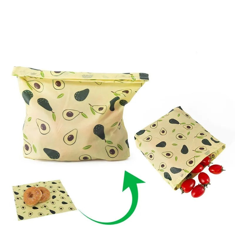 Beeswax Food Wraps Reusable storage bags