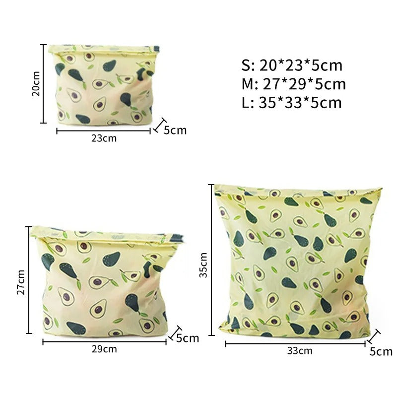Beeswax Food Wraps Reusable storage bags
