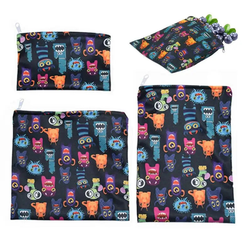 Organic reusable waterproof snack bags