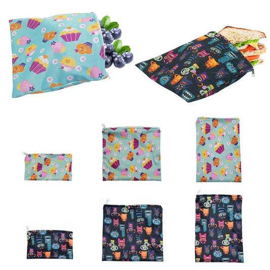 Organic reusable waterproof snack bags
