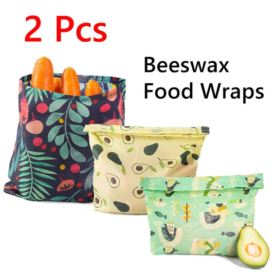 Beeswax Food Wraps Reusable storage bags